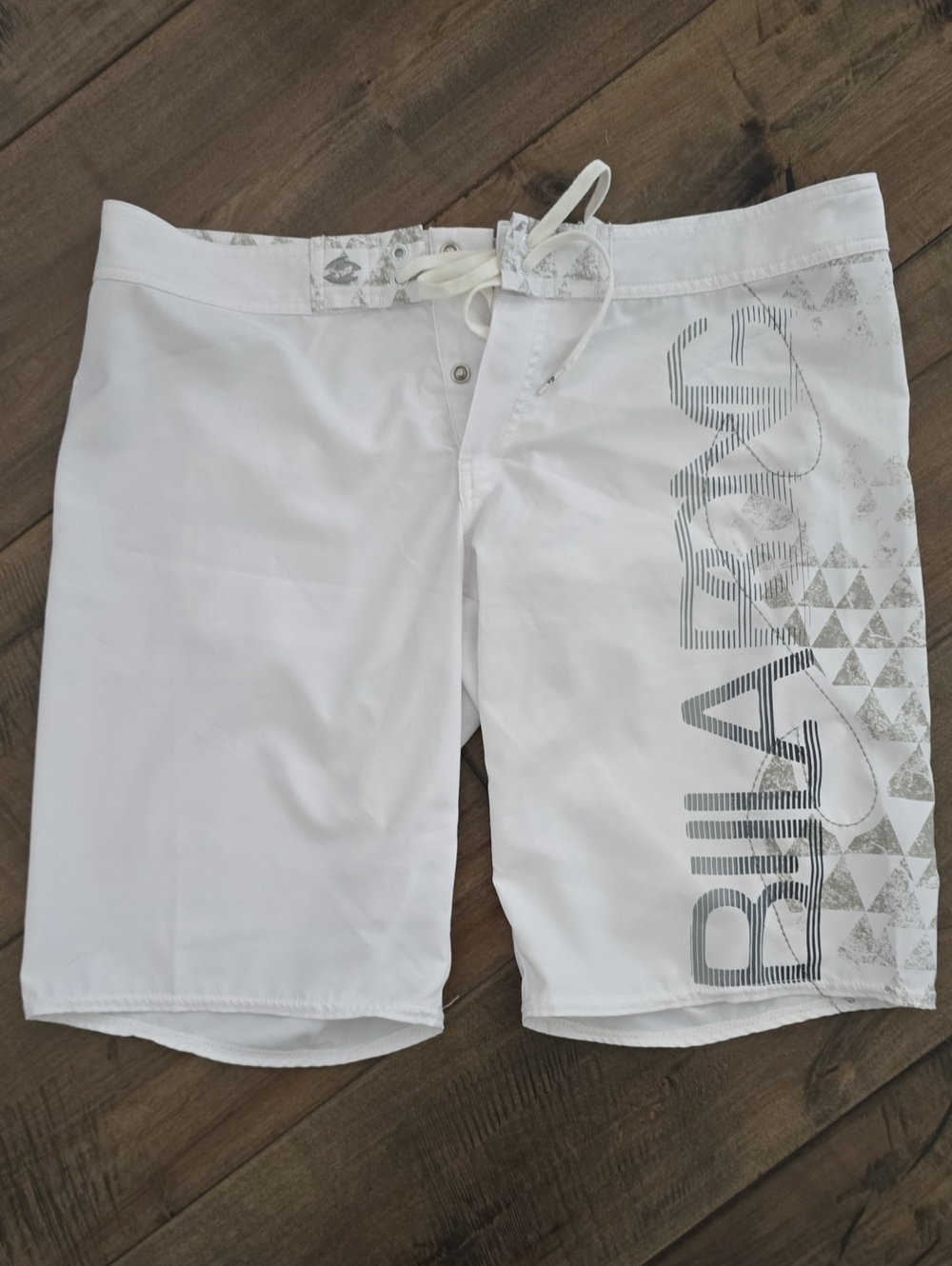 Billabong White Women Boardshorts with Gray Logo